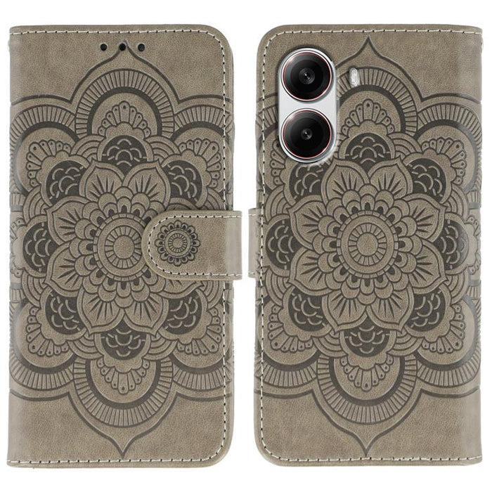 Funda de cuero para teléfono con estampado de mandala de sol, For Xiaomi 17 Pro, For Xiaomi 17, For Xiaomi 15T Pro 5G, For Xiaomi 15T 5G, For Xiaomi Poco F7 Ultra / Redmi K80 Pro, For Xiaomi Poco F7 Pro / Redmi K80, For Xiaomi 15 Ultra                 ...