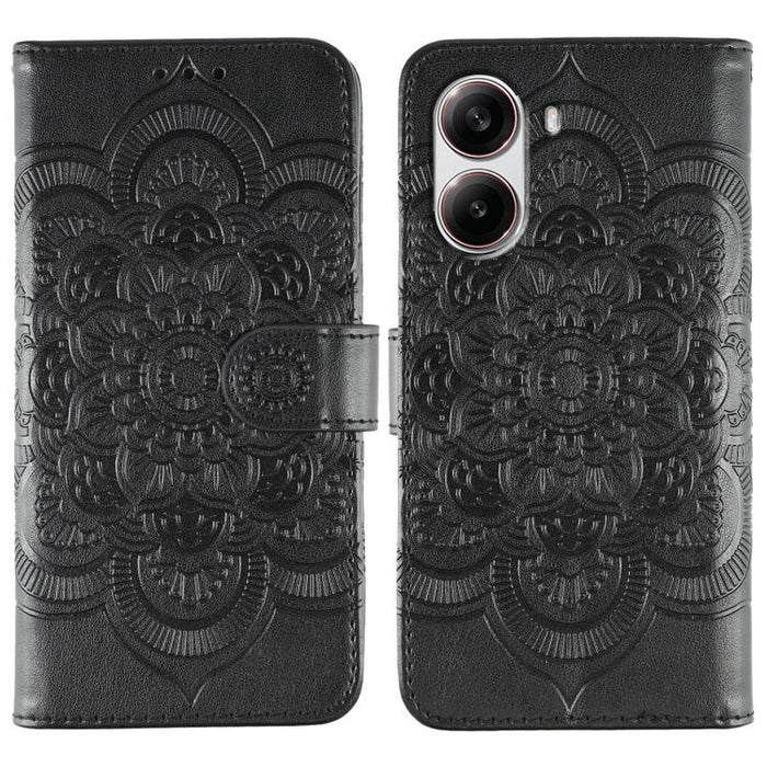 Funda de cuero para teléfono con estampado de mandala de sol, For Xiaomi 17 Pro, For Xiaomi 17, For Xiaomi 15T Pro 5G, For Xiaomi 15T 5G, For Xiaomi Poco F7 Ultra / Redmi K80 Pro, For Xiaomi Poco F7 Pro / Redmi K80, For Xiaomi 15 Ultra                 ...