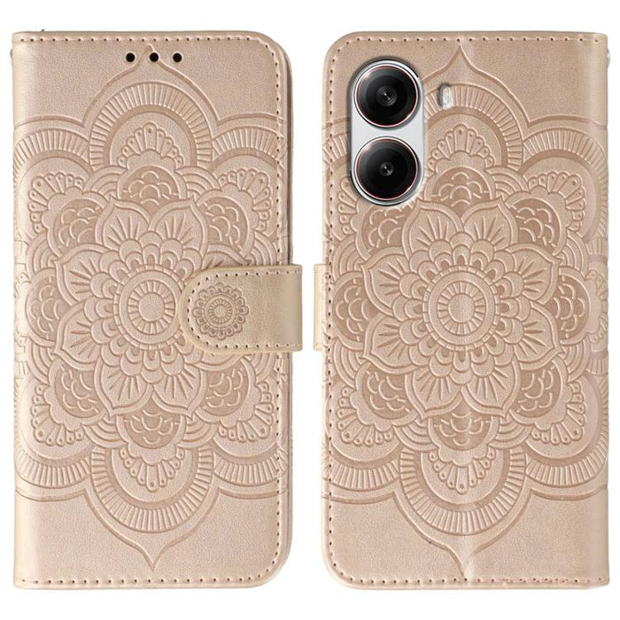 Funda de cuero para teléfono con estampado de mandala de sol, For Xiaomi 17 Pro, For Xiaomi 17, For Xiaomi 15T Pro 5G, For Xiaomi 15T 5G, For Xiaomi Poco F7 Ultra / Redmi K80 Pro, For Xiaomi Poco F7 Pro / Redmi K80, For Xiaomi 15 Ultra                 ...