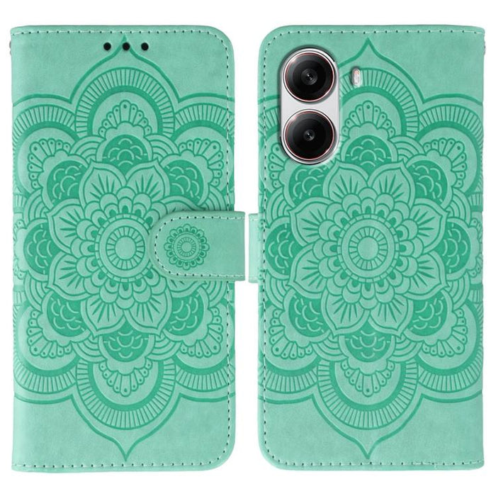 Funda de cuero para teléfono con estampado de mandala de sol, For Xiaomi 17 Pro, For Xiaomi 17, For Xiaomi 15T Pro 5G, For Xiaomi 15T 5G, For Xiaomi Poco F7 Ultra / Redmi K80 Pro, For Xiaomi Poco F7 Pro / Redmi K80, For Xiaomi 15 Ultra                 ...