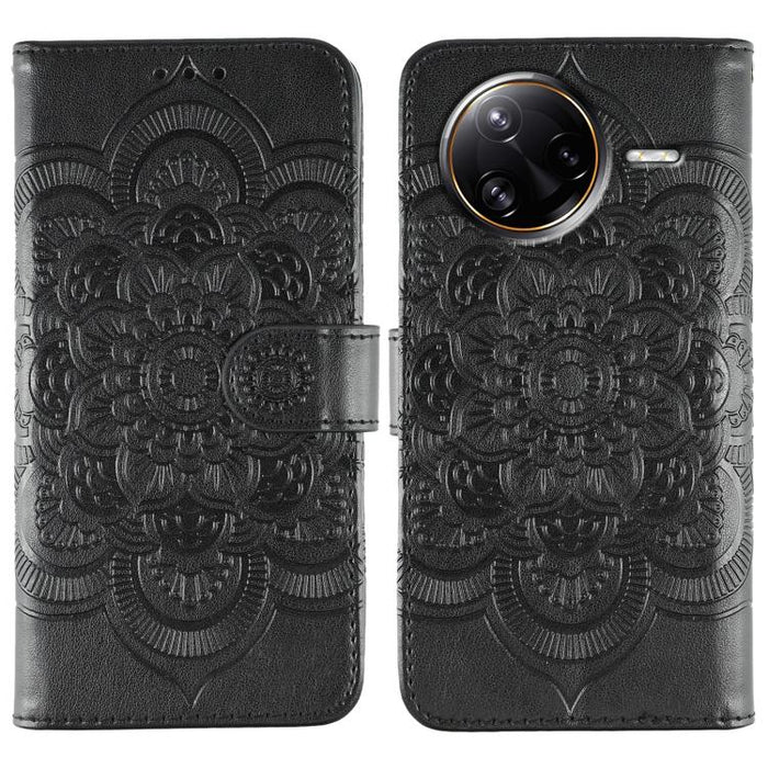 Funda de cuero para teléfono con estampado de mandala de sol, For Xiaomi 17 Pro, For Xiaomi 17, For Xiaomi 15T Pro 5G, For Xiaomi 15T 5G, For Xiaomi Poco F7 Ultra / Redmi K80 Pro, For Xiaomi Poco F7 Pro / Redmi K80, For Xiaomi 15 Ultra                 ...