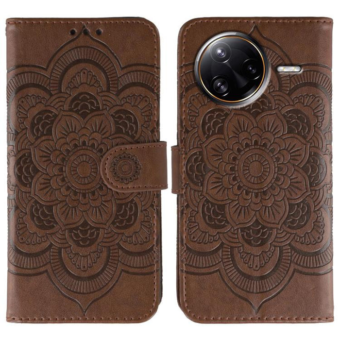 Funda de cuero para teléfono con estampado de mandala de sol, For Xiaomi 17 Pro, For Xiaomi 17, For Xiaomi 15T Pro 5G, For Xiaomi 15T 5G, For Xiaomi Poco F7 Ultra / Redmi K80 Pro, For Xiaomi Poco F7 Pro / Redmi K80, For Xiaomi 15 Ultra                 ...