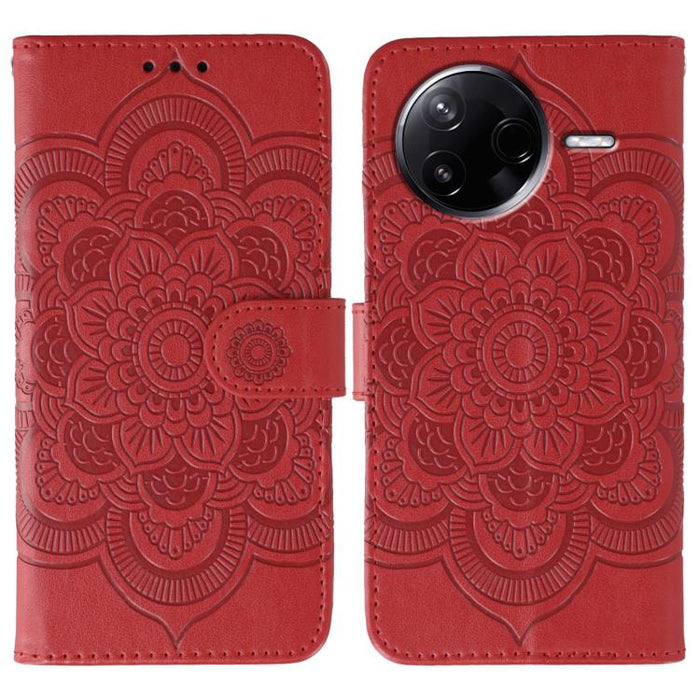 Funda de cuero para teléfono con estampado de mandala de sol, For Xiaomi 17 Pro, For Xiaomi 17, For Xiaomi 15T Pro 5G, For Xiaomi 15T 5G, For Xiaomi Poco F7 Ultra / Redmi K80 Pro, For Xiaomi Poco F7 Pro / Redmi K80, For Xiaomi 15 Ultra                 ...