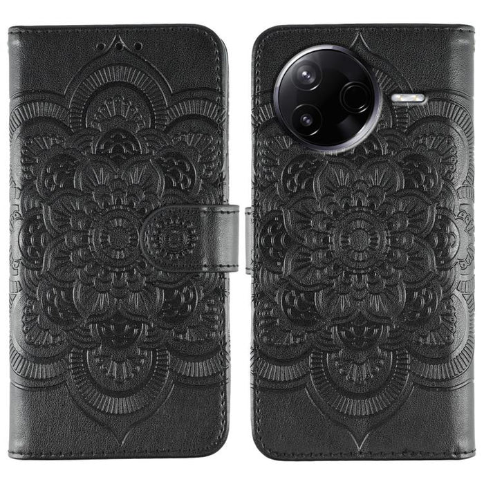 Funda de cuero para teléfono con estampado de mandala de sol, For Xiaomi 17 Pro, For Xiaomi 17, For Xiaomi 15T Pro 5G, For Xiaomi 15T 5G, For Xiaomi Poco F7 Ultra / Redmi K80 Pro, For Xiaomi Poco F7 Pro / Redmi K80, For Xiaomi 15 Ultra                 ...