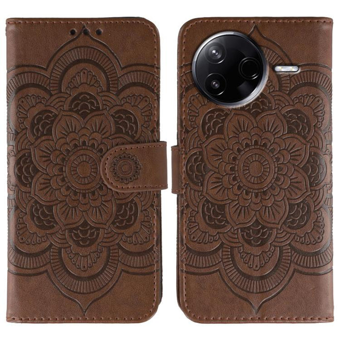 Funda de cuero para teléfono con estampado de mandala de sol, For Xiaomi 17 Pro, For Xiaomi 17, For Xiaomi 15T Pro 5G, For Xiaomi 15T 5G, For Xiaomi Poco F7 Ultra / Redmi K80 Pro, For Xiaomi Poco F7 Pro / Redmi K80, For Xiaomi 15 Ultra                 ...