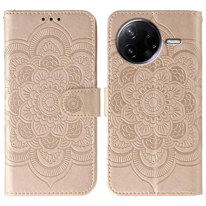 Funda de cuero para teléfono con estampado de mandala de sol, For Xiaomi 17 Pro, For Xiaomi 17, For Xiaomi 15T Pro 5G, For Xiaomi 15T 5G, For Xiaomi Poco F7 Ultra / Redmi K80 Pro, For Xiaomi Poco F7 Pro / Redmi K80, For Xiaomi 15 Ultra                 ...