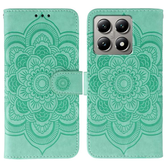 Funda de cuero para teléfono con estampado de mandala de sol, For Xiaomi 17 Pro, For Xiaomi 17, For Xiaomi 15T Pro 5G, For Xiaomi 15T 5G, For Xiaomi Poco F7 Ultra / Redmi K80 Pro, For Xiaomi Poco F7 Pro / Redmi K80, For Xiaomi 15 Ultra                 ...