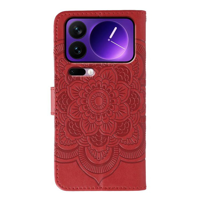 Funda de cuero para teléfono con estampado de mandala de sol, For Xiaomi 17 Pro, For Xiaomi 17, For Xiaomi 15T Pro 5G, For Xiaomi 15T 5G, For Xiaomi Poco F7 Ultra / Redmi K80 Pro, For Xiaomi Poco F7 Pro / Redmi K80, For Xiaomi 15 Ultra                 ...