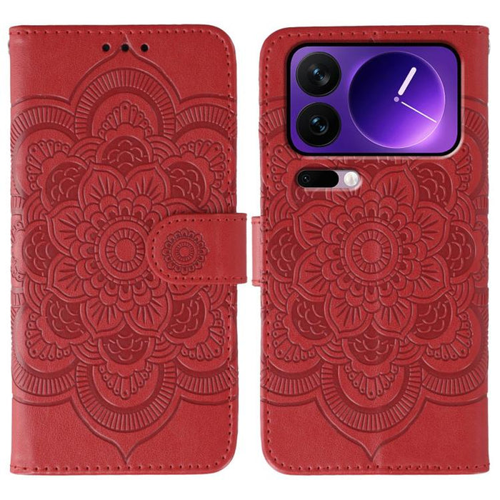 Funda de cuero para teléfono con estampado de mandala de sol, For Xiaomi 17 Pro, For Xiaomi 17, For Xiaomi 15T Pro 5G, For Xiaomi 15T 5G, For Xiaomi Poco F7 Ultra / Redmi K80 Pro, For Xiaomi Poco F7 Pro / Redmi K80, For Xiaomi 15 Ultra                 ...