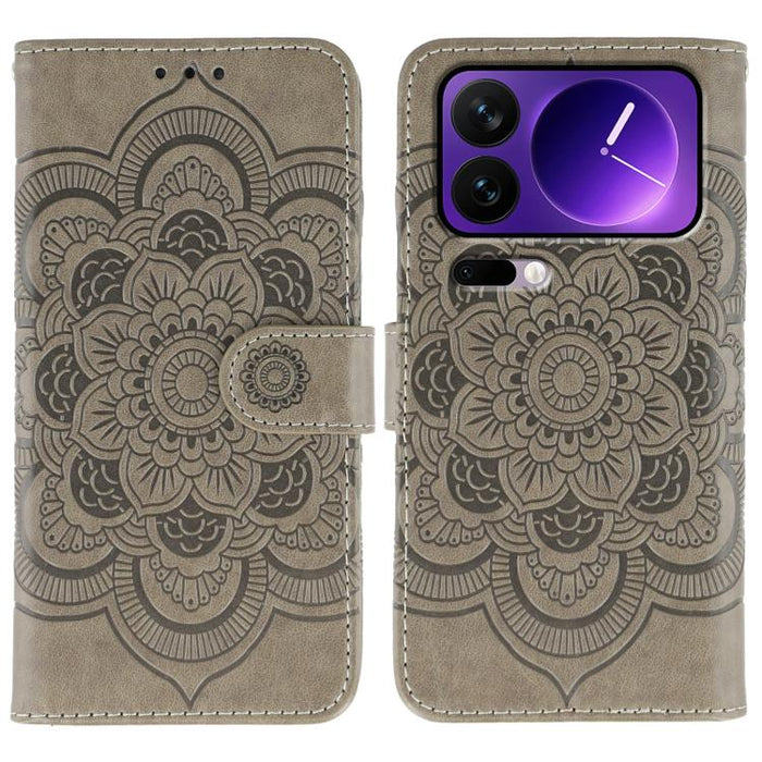 Funda de cuero para teléfono con estampado de mandala de sol, For Xiaomi 17 Pro, For Xiaomi 17, For Xiaomi 15T Pro 5G, For Xiaomi 15T 5G, For Xiaomi Poco F7 Ultra / Redmi K80 Pro, For Xiaomi Poco F7 Pro / Redmi K80, For Xiaomi 15 Ultra                 ...
