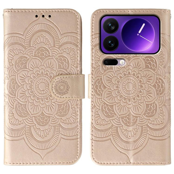 Funda de cuero para teléfono con estampado de mandala de sol, For Xiaomi 17 Pro, For Xiaomi 17, For Xiaomi 15T Pro 5G, For Xiaomi 15T 5G, For Xiaomi Poco F7 Ultra / Redmi K80 Pro, For Xiaomi Poco F7 Pro / Redmi K80, For Xiaomi 15 Ultra                 ...
