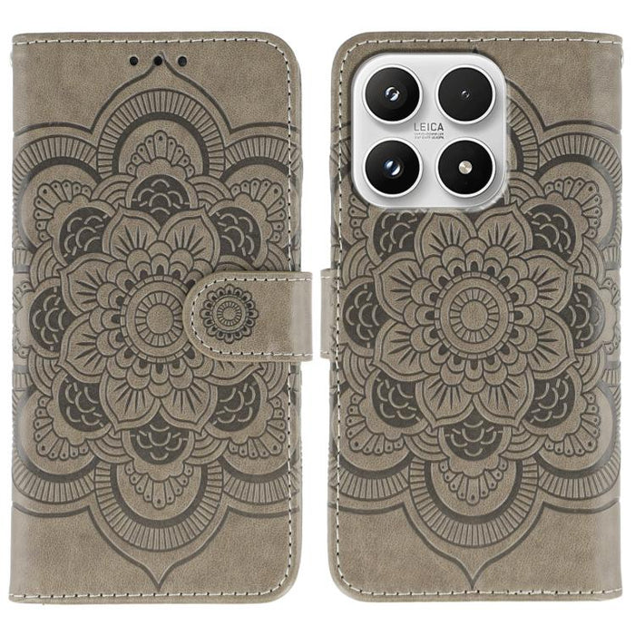 Funda de cuero para teléfono con estampado de mandala de sol, For Xiaomi 17 Pro, For Xiaomi 17, For Xiaomi 15T Pro 5G, For Xiaomi 15T 5G, For Xiaomi Poco F7 Ultra / Redmi K80 Pro, For Xiaomi Poco F7 Pro / Redmi K80, For Xiaomi 15 Ultra                 ...