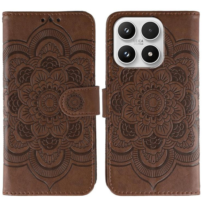 Funda de cuero para teléfono con estampado de mandala de sol, For Xiaomi 17 Pro, For Xiaomi 17, For Xiaomi 15T Pro 5G, For Xiaomi 15T 5G, For Xiaomi Poco F7 Ultra / Redmi K80 Pro, For Xiaomi Poco F7 Pro / Redmi K80, For Xiaomi 15 Ultra                 ...