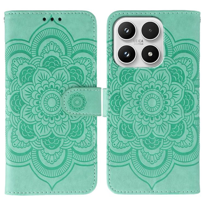 Funda de cuero para teléfono con estampado de mandala de sol, For Xiaomi 17 Pro, For Xiaomi 17, For Xiaomi 15T Pro 5G, For Xiaomi 15T 5G, For Xiaomi Poco F7 Ultra / Redmi K80 Pro, For Xiaomi Poco F7 Pro / Redmi K80, For Xiaomi 15 Ultra                 ...