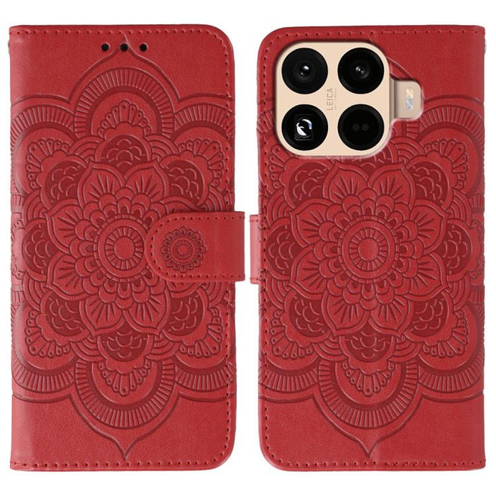 Funda de cuero para teléfono con estampado de mandala de sol, For Xiaomi 17 Pro, For Xiaomi 17, For Xiaomi 15T Pro 5G, For Xiaomi 15T 5G, For Xiaomi Poco F7 Ultra / Redmi K80 Pro, For Xiaomi Poco F7 Pro / Redmi K80, For Xiaomi 15 Ultra                 ...