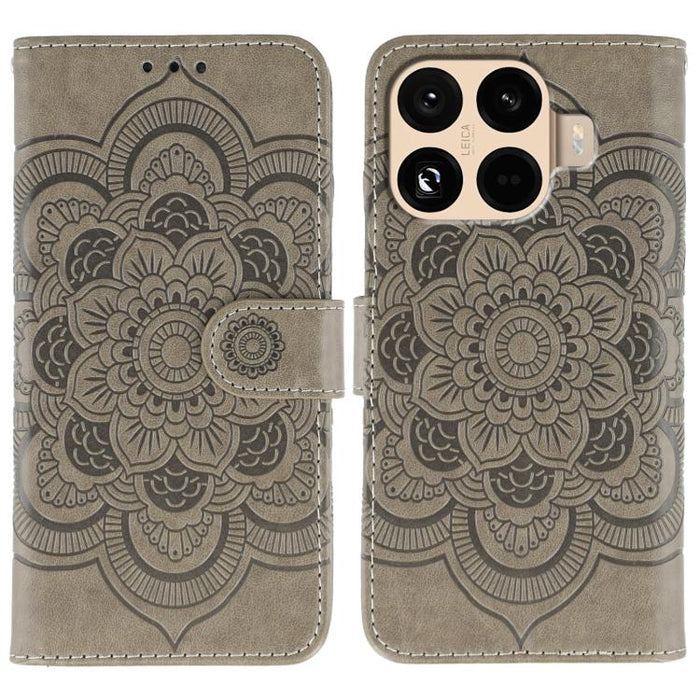 Funda de cuero para teléfono con estampado de mandala de sol, For Xiaomi 17 Pro, For Xiaomi 17, For Xiaomi 15T Pro 5G, For Xiaomi 15T 5G, For Xiaomi Poco F7 Ultra / Redmi K80 Pro, For Xiaomi Poco F7 Pro / Redmi K80, For Xiaomi 15 Ultra                 ...