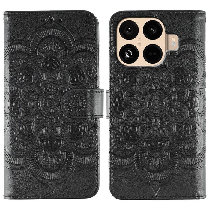 Funda de cuero para teléfono con estampado de mandala de sol, For Xiaomi 17 Pro, For Xiaomi 17, For Xiaomi 15T Pro 5G, For Xiaomi 15T 5G, For Xiaomi Poco F7 Ultra / Redmi K80 Pro, For Xiaomi Poco F7 Pro / Redmi K80, For Xiaomi 15 Ultra                 ...