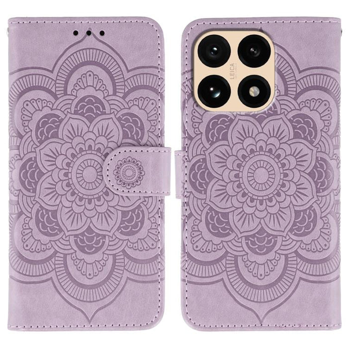 Funda de cuero para teléfono con estampado de mandala de sol, For Xiaomi 17 Pro, For Xiaomi 17, For Xiaomi 15T Pro 5G, For Xiaomi 15T 5G, For Xiaomi Poco F7 Ultra / Redmi K80 Pro, For Xiaomi Poco F7 Pro / Redmi K80, For Xiaomi 15 Ultra                 ...