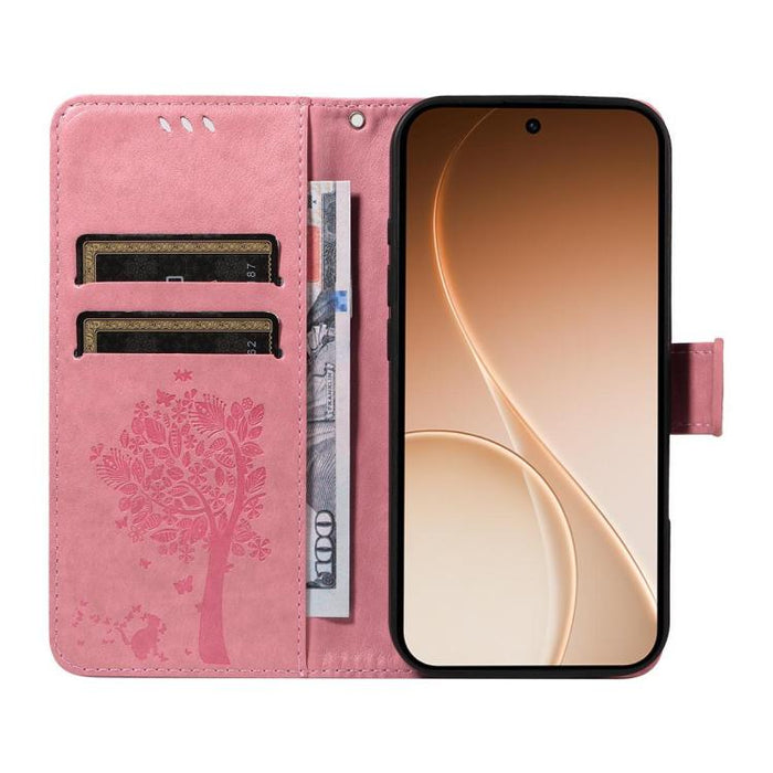 Funda para teléfono con tapa de cuero con estampado en relieve de árbol y gato, For Xiaomi 17 Max 5G, For Xiaomi 17T Pro 5G Global, For Xiaomi 17T 5G Global, For Xiaomi Poco X8 Pro Max 5G, For Xiaomi 17 Ultra, For Xiaomi 17 Pro Max, For Xiaomi 17      ...
