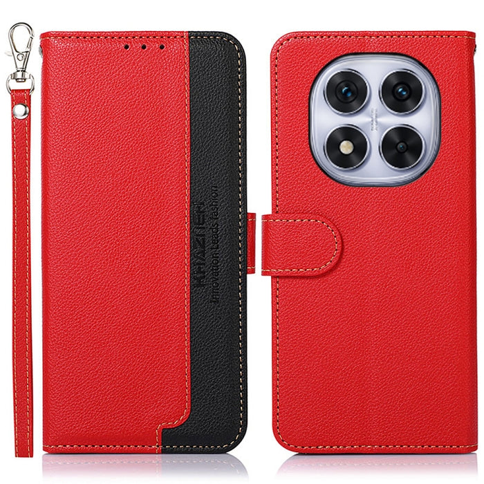 KHAZNEH Funda para teléfono RFID de cuero con textura Litchi, For Redmi A7 Pro 171mm/Poco C85x 5G Global, For Redmi Turbo 5 Max / Poco X8 Pro Max, For Redmi Turbo 5 5G / Poco X8 Pro 5G, For Redmi Note 15 Pro+ 5G Global 163.3mm                          ...