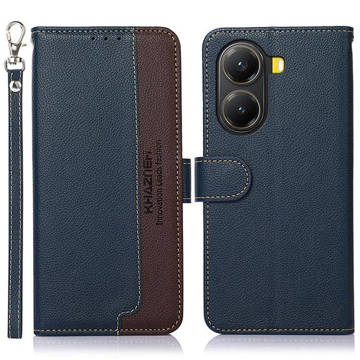 KHAZNEH Funda para teléfono RFID de cuero con textura Litchi, For Redmi A7 Pro 171mm/Poco C85x 5G Global, For Redmi Turbo 5 Max / Poco X8 Pro Max, For Redmi Turbo 5 5G / Poco X8 Pro 5G, For Redmi Note 15 Pro+ 5G Global 163.3mm                          ...