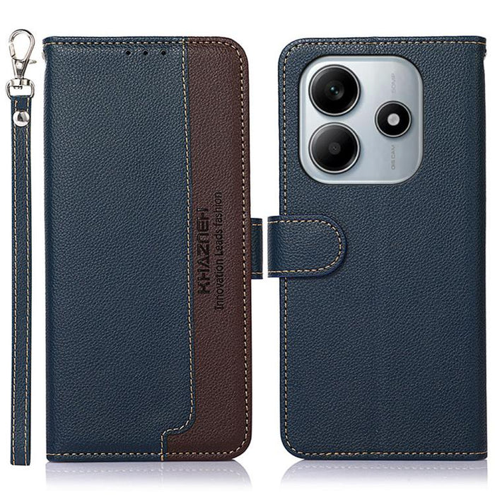 KHAZNEH Funda para teléfono RFID de cuero con textura Litchi, For Redmi A7 Pro 171mm/Poco C85x 5G Global, For Redmi Turbo 5 Max / Poco X8 Pro Max, For Redmi Turbo 5 5G / Poco X8 Pro 5G, For Redmi Note 15 Pro+ 5G Global 163.3mm                          ...