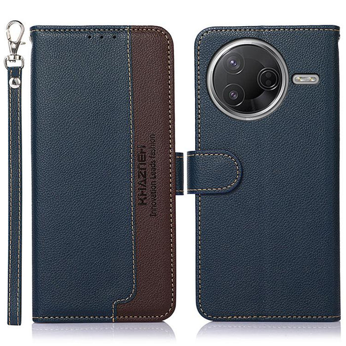 KHAZNEH Funda para teléfono RFID de cuero con textura Litchi, For Redmi A7 Pro 171mm/Poco C85x 5G Global, For Redmi Turbo 5 Max / Poco X8 Pro Max, For Redmi Turbo 5 5G / Poco X8 Pro 5G, For Redmi Note 15 Pro+ 5G Global 163.3mm                          ...