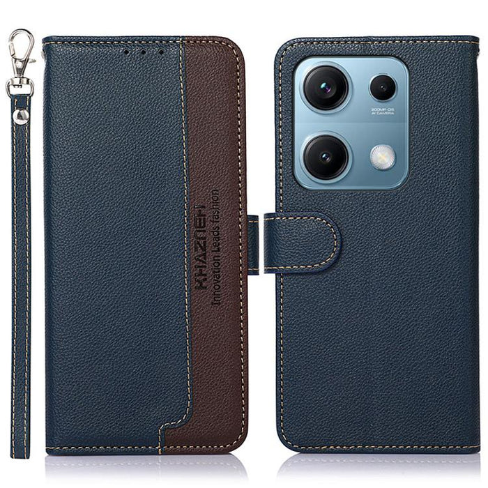 KHAZNEH Funda para teléfono RFID de cuero con textura Litchi, For Redmi A7 Pro 171mm/Poco C85x 5G Global, For Redmi Turbo 5 Max / Poco X8 Pro Max, For Redmi Turbo 5 5G / Poco X8 Pro 5G, For Redmi Note 15 Pro+ 5G Global 163.3mm                          ...