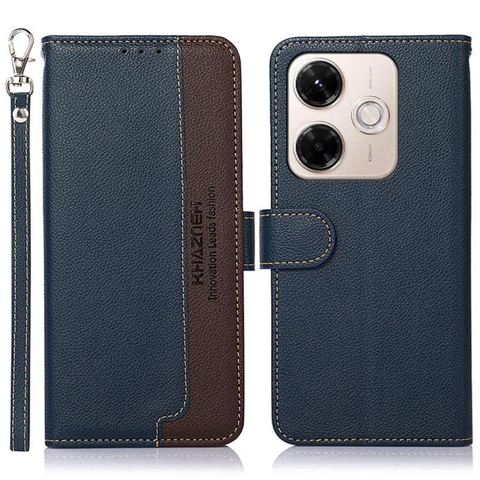 KHAZNEH Funda para teléfono RFID de cuero con textura Litchi, For Redmi A7 Pro 171mm/Poco C85x 5G Global, For Redmi Turbo 5 Max / Poco X8 Pro Max, For Redmi Turbo 5 5G / Poco X8 Pro 5G, For Redmi Note 15 Pro+ 5G Global 163.3mm                          ...