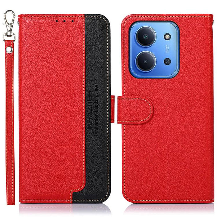 KHAZNEH Funda para teléfono RFID de cuero con textura Litchi, For Redmi A7 Pro 171mm/Poco C85x 5G Global, For Redmi Turbo 5 Max / Poco X8 Pro Max, For Redmi Turbo 5 5G / Poco X8 Pro 5G, For Redmi Note 15 Pro+ 5G Global 163.3mm                          ...