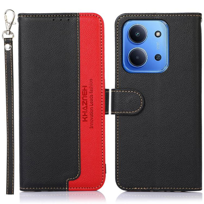 KHAZNEH Funda para teléfono RFID de cuero con textura Litchi, For Redmi A7 Pro 171mm/Poco C85x 5G Global, For Redmi Turbo 5 Max / Poco X8 Pro Max, For Redmi Turbo 5 5G / Poco X8 Pro 5G, For Redmi Note 15 Pro+ 5G Global 163.3mm                          ...