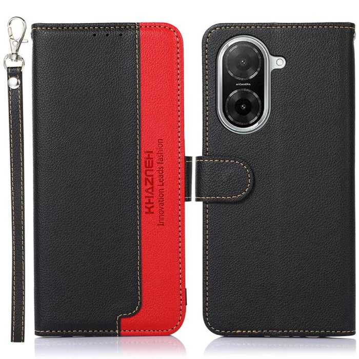 KHAZNEH Funda para teléfono RFID de cuero con textura Litchi, For Redmi A7 Pro 171mm/Poco C85x 5G Global, For Redmi Turbo 5 Max / Poco X8 Pro Max, For Redmi Turbo 5 5G / Poco X8 Pro 5G, For Redmi Note 15 Pro+ 5G Global 163.3mm                          ...