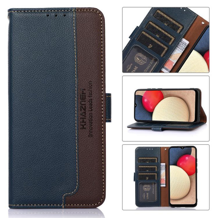 KHAZNEH Funda para teléfono RFID de cuero con textura Litchi, For Redmi A7 Pro 171mm/Poco C85x 5G Global, For Redmi Turbo 5 Max / Poco X8 Pro Max, For Redmi Turbo 5 5G / Poco X8 Pro 5G, For Redmi Note 15 Pro+ 5G Global 163.3mm                          ...