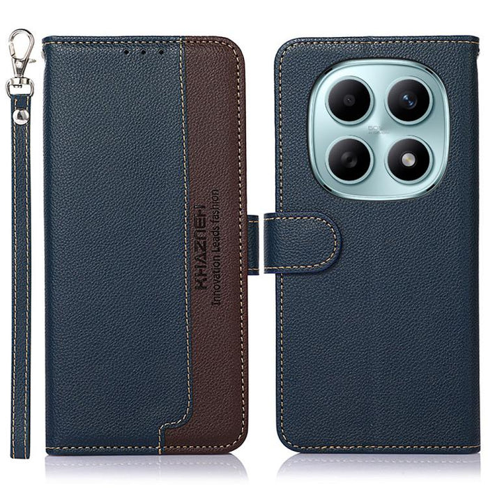 KHAZNEH Funda para teléfono RFID de cuero con textura Litchi, For Redmi A7 Pro 171mm/Poco C85x 5G Global, For Redmi Turbo 5 Max / Poco X8 Pro Max, For Redmi Turbo 5 5G / Poco X8 Pro 5G, For Redmi Note 15 Pro+ 5G Global 163.3mm                          ...