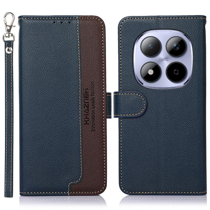 KHAZNEH Funda para teléfono RFID de cuero con textura Litchi, For Redmi A7 Pro 171mm/Poco C85x 5G Global, For Redmi Turbo 5 Max / Poco X8 Pro Max, For Redmi Turbo 5 5G / Poco X8 Pro 5G, For Redmi Note 15 Pro+ 5G Global 163.3mm                          ...