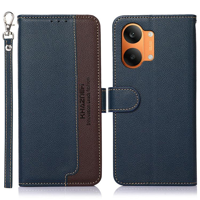 KHAZNEH Funda para teléfono RFID de cuero con textura Litchi, For Redmi A7 Pro 171mm/Poco C85x 5G Global, For Redmi Turbo 5 Max / Poco X8 Pro Max, For Redmi Turbo 5 5G / Poco X8 Pro 5G, For Redmi Note 15 Pro+ 5G Global 163.3mm                          ...