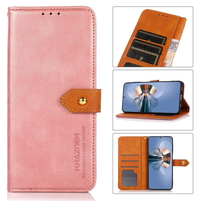 Funda de cuero con tapa para teléfono con textura de piel de vaca KHAZNEH, For Redmi 14 4G, For Xiaomi Redmi 13 4G