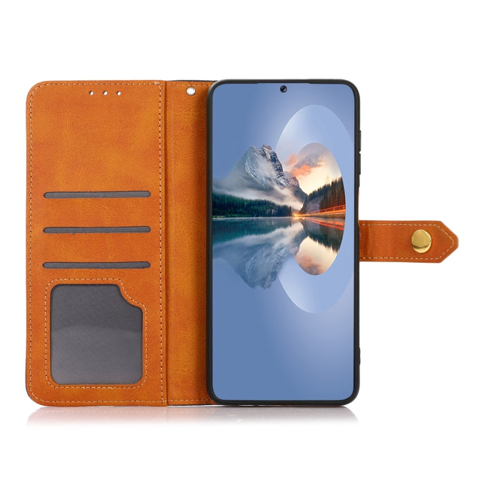 Funda de cuero con tapa para teléfono con textura de piel de vaca KHAZNEH, For Redmi 14 4G, For Xiaomi Redmi 13 4G