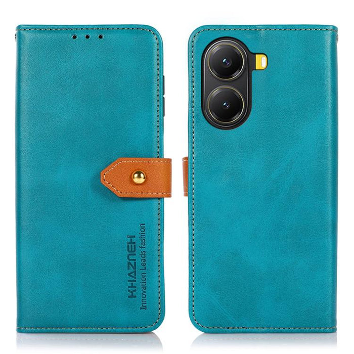 Funda de cuero con tapa para teléfono con textura de piel de vaca KHAZNEH, For Redmi 14 4G, For Xiaomi Redmi 13 4G