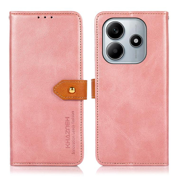 Funda de cuero con tapa para teléfono con textura de piel de vaca KHAZNEH, For Redmi A7 Pro 171mm/Poco C85x 5G, For Redmi Turbo 5 Max / Poco X8 Pro Max, For Redmi Turbo 5 5G / Poco X8 Pro 5G, For Redmi Note 15 Pro+ 5G Global 163.3                      ...