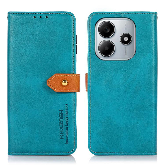 Funda de cuero con tapa para teléfono con textura de piel de vaca KHAZNEH, For Redmi A7 Pro 171mm/Poco C85x 5G, For Redmi Turbo 5 Max / Poco X8 Pro Max, For Redmi Turbo 5 5G / Poco X8 Pro 5G, For Redmi Note 15 Pro+ 5G Global 163.3                      ...