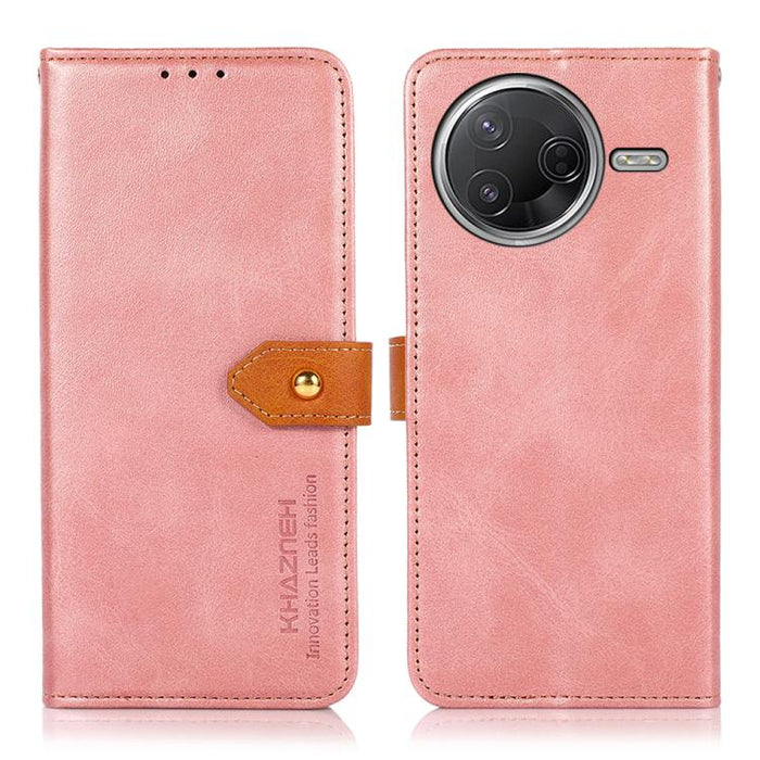 Funda de cuero con tapa para teléfono con textura de piel de vaca KHAZNEH, For Redmi A7 Pro 171mm/Poco C85x 5G, For Redmi Turbo 5 Max / Poco X8 Pro Max, For Redmi Turbo 5 5G / Poco X8 Pro 5G, For Redmi Note 15 Pro+ 5G Global 163.3                      ...