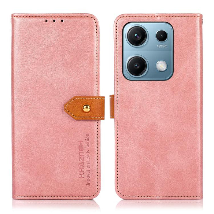 Funda de cuero con tapa para teléfono con textura de piel de vaca KHAZNEH, For Redmi A7 Pro 171mm/Poco C85x 5G, For Redmi Turbo 5 Max / Poco X8 Pro Max, For Redmi Turbo 5 5G / Poco X8 Pro 5G, For Redmi Note 15 Pro+ 5G Global 163.3                      ...