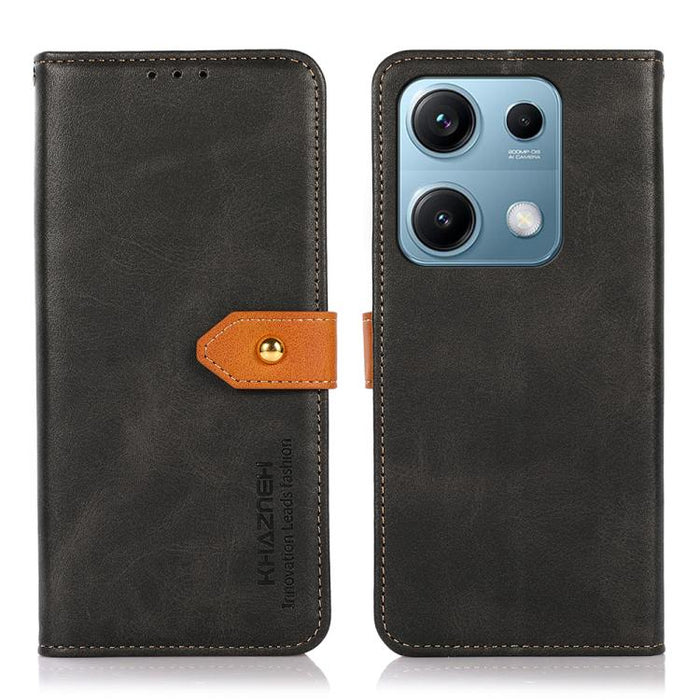 Funda de cuero con tapa para teléfono con textura de piel de vaca KHAZNEH, For Redmi A7 Pro 171mm/Poco C85x 5G, For Redmi Turbo 5 Max / Poco X8 Pro Max, For Redmi Turbo 5 5G / Poco X8 Pro 5G, For Redmi Note 15 Pro+ 5G Global 163.3                      ...