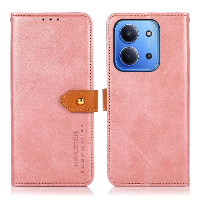 Funda de cuero con tapa para teléfono con textura de piel de vaca KHAZNEH, For Redmi A7 Pro 171mm/Poco C85x 5G, For Redmi Turbo 5 Max / Poco X8 Pro Max, For Redmi Turbo 5 5G / Poco X8 Pro 5G, For Redmi Note 15 Pro+ 5G Global 163.3                      ...