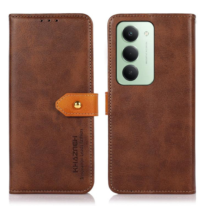 Funda de cuero con tapa para teléfono con textura de piel de vaca KHAZNEH, For Redmi A7 Pro 171mm/Poco C85x 5G, For Redmi Turbo 5 Max / Poco X8 Pro Max, For Redmi Turbo 5 5G / Poco X8 Pro 5G, For Redmi Note 15 Pro+ 5G Global 163.3                      ...