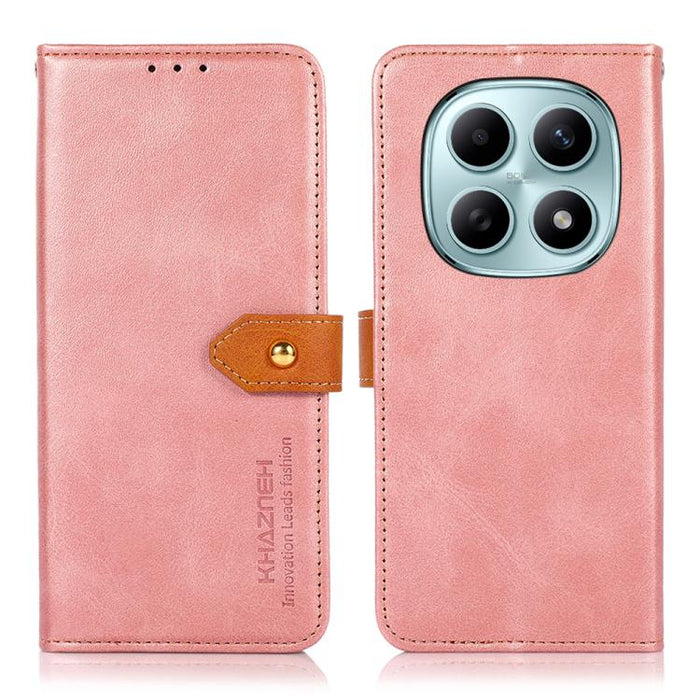 Funda de cuero con tapa para teléfono con textura de piel de vaca KHAZNEH, For Redmi A7 Pro 171mm/Poco C85x 5G, For Redmi Turbo 5 Max / Poco X8 Pro Max, For Redmi Turbo 5 5G / Poco X8 Pro 5G, For Redmi Note 15 Pro+ 5G Global 163.3                      ...