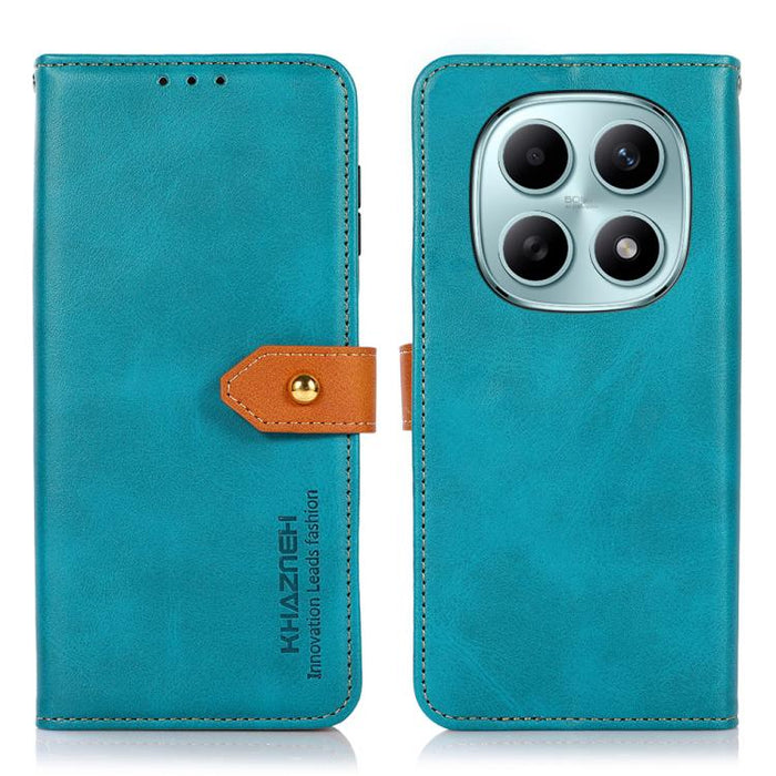 Funda de cuero con tapa para teléfono con textura de piel de vaca KHAZNEH, For Redmi A7 Pro 171mm/Poco C85x 5G, For Redmi Turbo 5 Max / Poco X8 Pro Max, For Redmi Turbo 5 5G / Poco X8 Pro 5G, For Redmi Note 15 Pro+ 5G Global 163.3                      ...