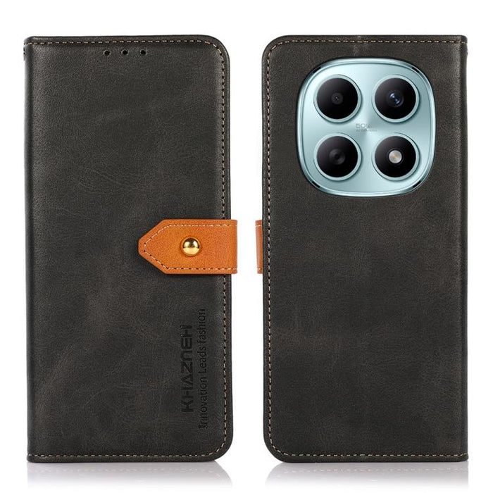 Funda de cuero con tapa para teléfono con textura de piel de vaca KHAZNEH, For Redmi A7 Pro 171mm/Poco C85x 5G, For Redmi Turbo 5 Max / Poco X8 Pro Max, For Redmi Turbo 5 5G / Poco X8 Pro 5G, For Redmi Note 15 Pro+ 5G Global 163.3                      ...