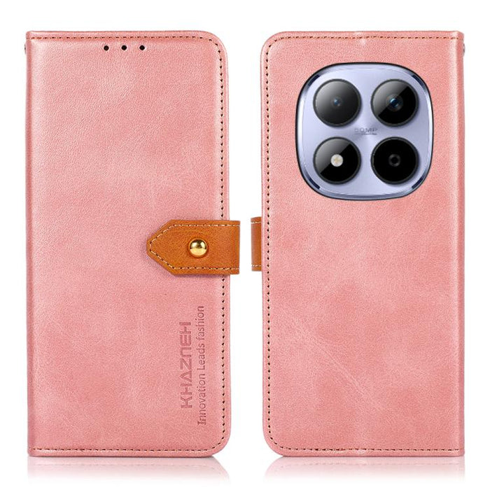 Funda de cuero con tapa para teléfono con textura de piel de vaca KHAZNEH, For Redmi A7 Pro 171mm/Poco C85x 5G, For Redmi Turbo 5 Max / Poco X8 Pro Max, For Redmi Turbo 5 5G / Poco X8 Pro 5G, For Redmi Note 15 Pro+ 5G Global 163.3                      ...